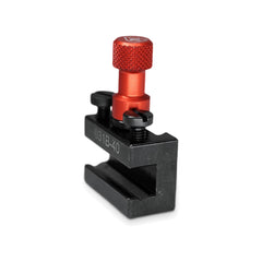 Porte-outil Tripan® 031B-40 avec écrou de réglage rouge vu de trois quarts