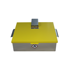 Rectangular Stainless Steel Wash Vessel with Safety Lid Geiger SA