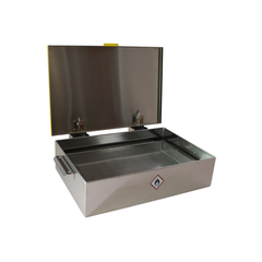 Rectangular Stainless Steel Wash Vessel with Safety Lid Geiger SA