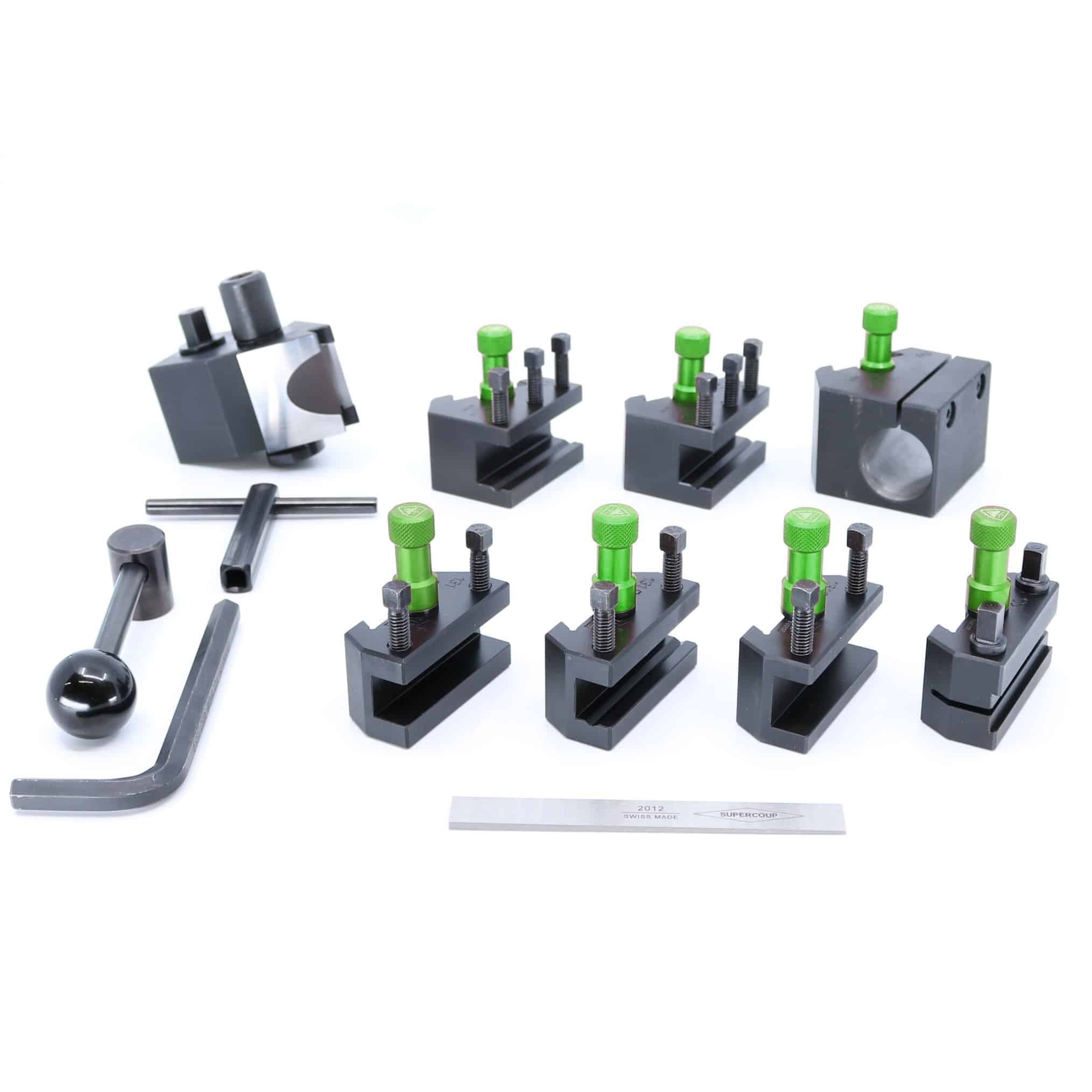 Coffret PRO Tripan Serie 1, ecrous de reglage anodises verts