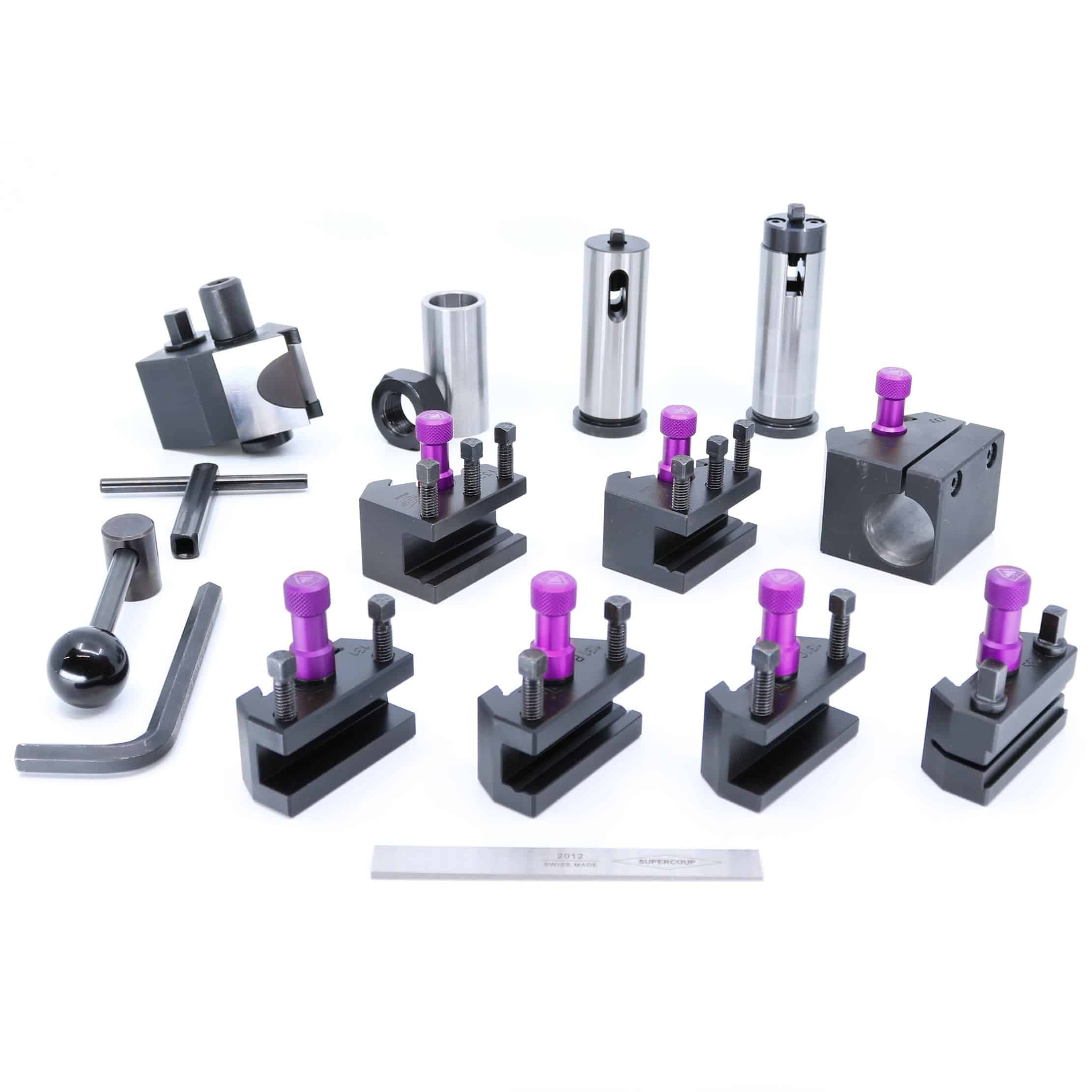 Coffret MASTER Tripan Serie 1, ecrous de reglage anodises violets