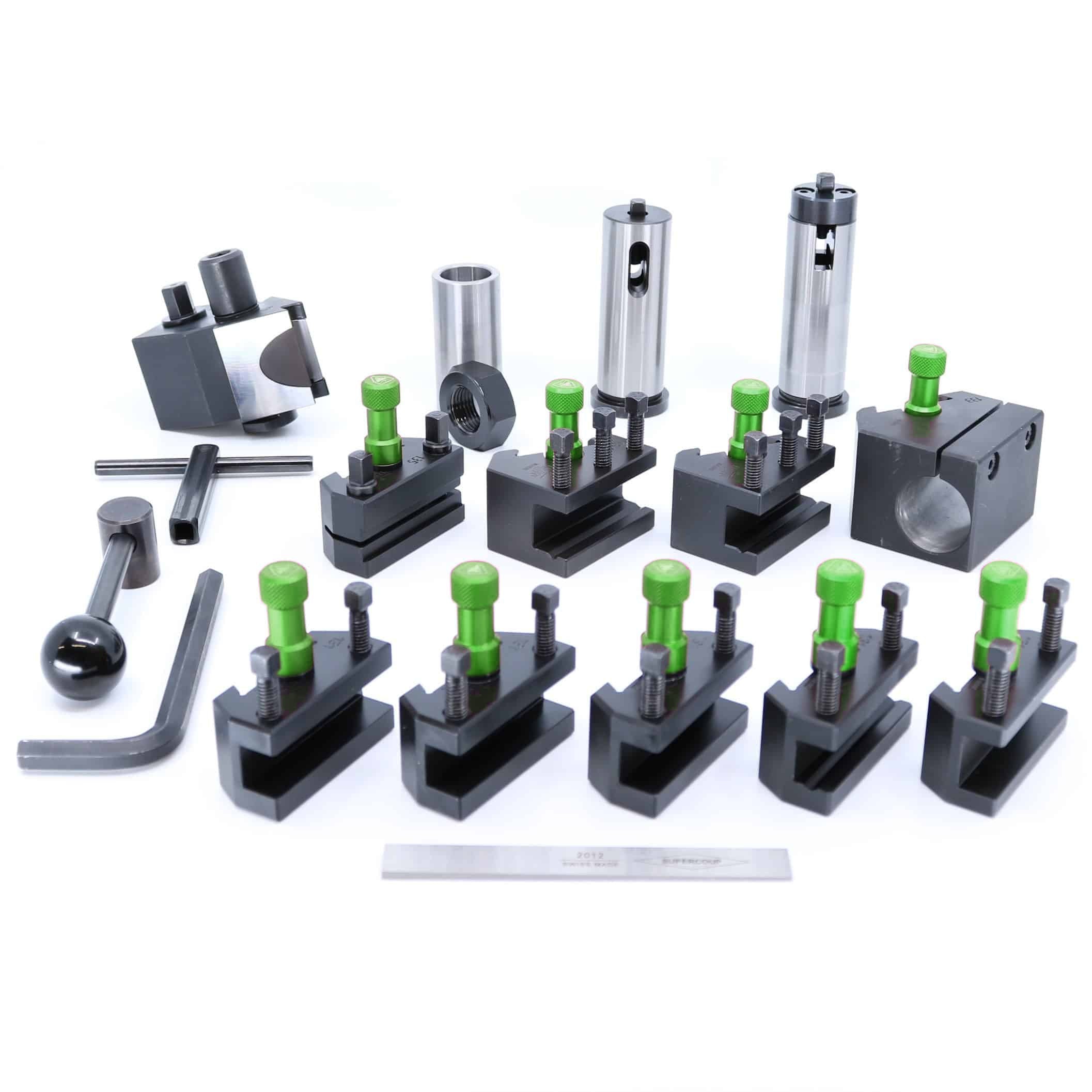 Coffret MASTER PLUS Tripan Serie 1, ecrous de reglage anodises verts