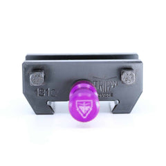 Ensemble porte-outil Tripan® 131C vu de face avec écrou de réglage violet