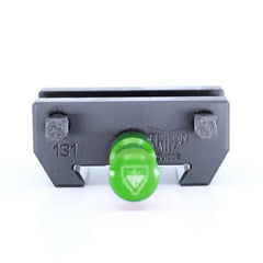 Ensemble porte-outil Tripan® 131 vu de face avec écrou de réglage vert