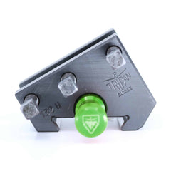 Ensemble porte-outil Tripan® 132U vu de face avec écrou de réglage vert