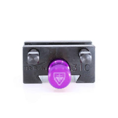 Ensemble porte-outil Tripan® 31C vu de face avec écrou de réglage violet