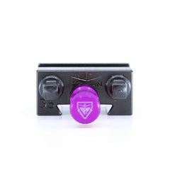 Ensemble porte-lame Tripan® 35 vu de face avec écrou de réglage violet