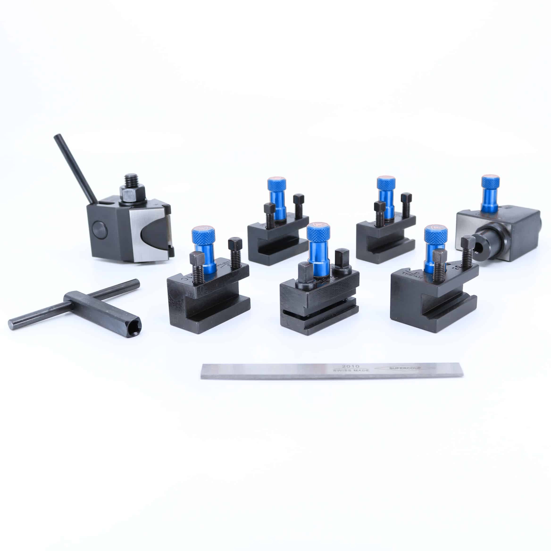 Set Watchmaker MASTER Tripan® Serie 0 mit blauen Einstellmuttern