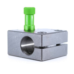 Ensemble porte-barre Tripan® 45 vu de dessus avec écrou de réglage vert