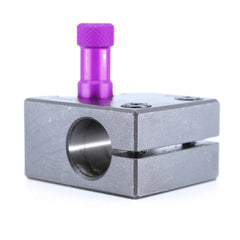 Ensemble porte-barre Tripan® 45 vu de dessus avec écrou de réglage violet
