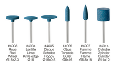 Gummi-Polierer BRIO-C blau (10-er Verpackung)