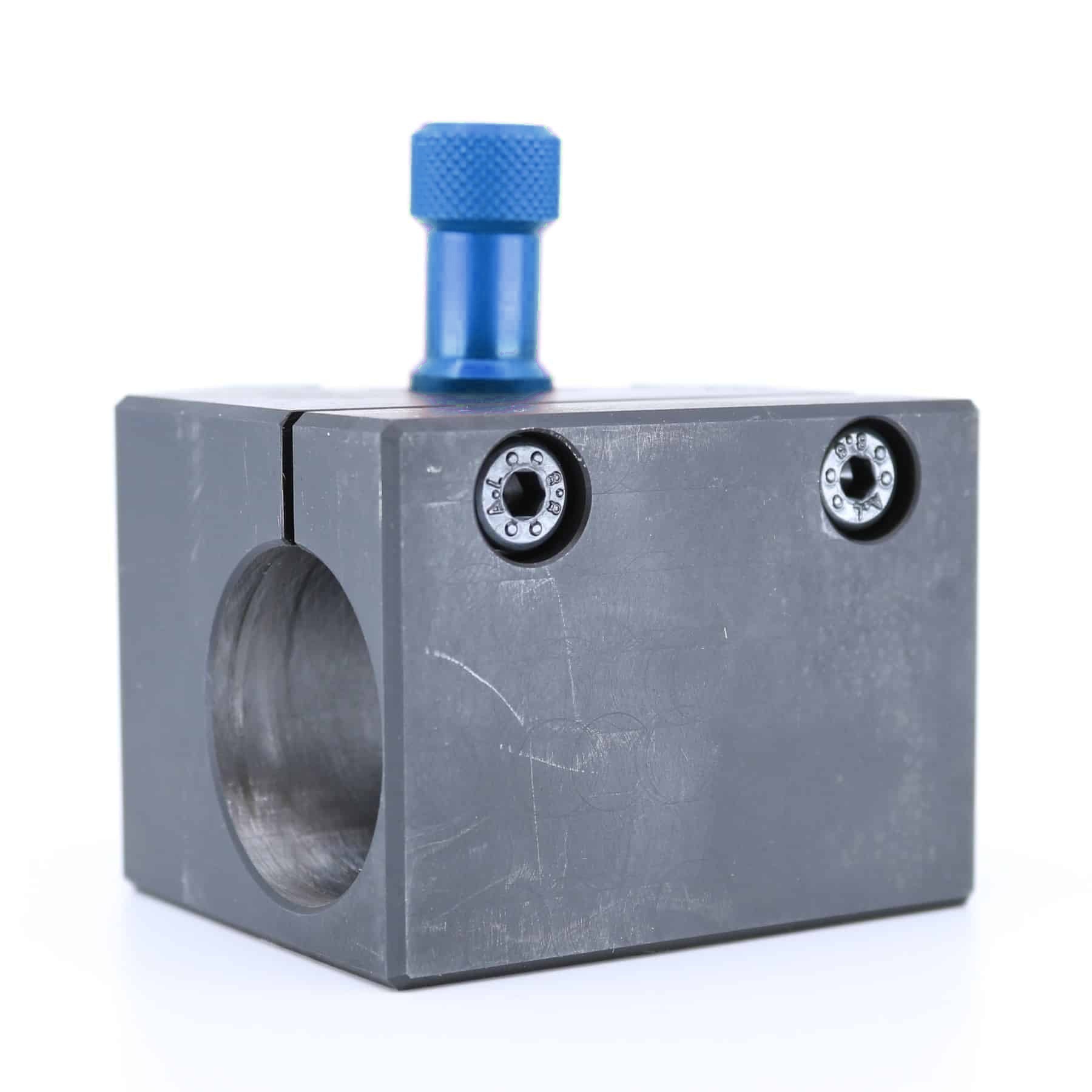 Ensemble porte-barre Tripan® 133 avec écrou de réglage bleu