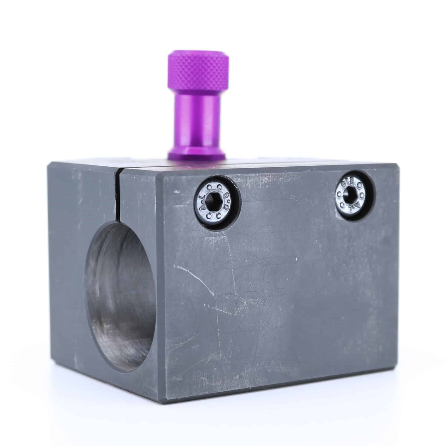 Ensemble porte-barre Tripan® 133 avec écrou de réglage violet