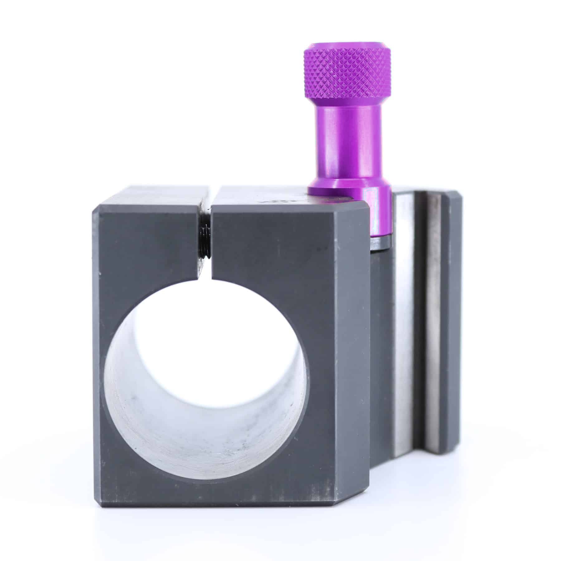 Ensemble porte-barre Tripan® 133 avec écrou de réglage violet