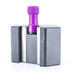 Ensemble porte-barre Tripan® 133 avec écrou de réglage violet