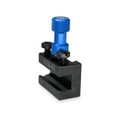 Porte-outil Tripan® 031B-40 avec écrou de réglage bleu vu de trois quarts