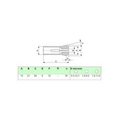 SCHAUBLIN F15 / 76-00580 Push-Type Collet