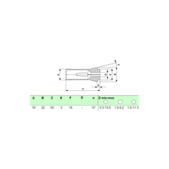 SCHAUBLIN F16 / 76-00104 Push-Type Collet