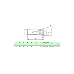 SCHAUBLIN F30 Dead Length Collet – Smooth / Ref. 76-00063