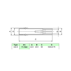 "SCHAUBLIN" A22.8 hexagonal Feedfingers