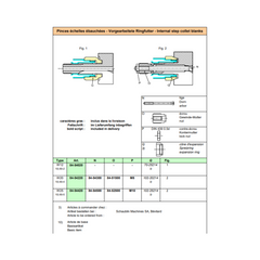 Tige pour pince échelle "SCHAUBLIN" W20