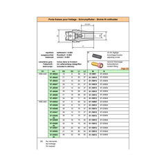 HSK-A40 d20 Shrink-Fit End Mill Holder "SCHAUBLIN"