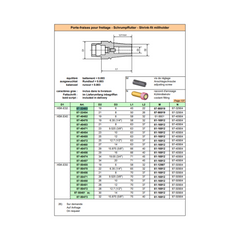 HSK-E50 d9.525 (3/8") Shrink-Fit End Mill Holder "SCHAUBLIN"