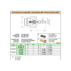 HSK-E50 d3 Shrink-Fit End Mill Holder MINI "SCHAUBLIN"
