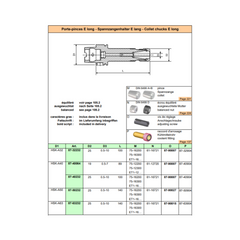 HSK-A32 E16 Collet Chuck E long "SCHAUBLIN"