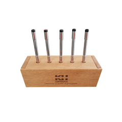 Wooden Stand with Set of 5 SwissKH® Pin Punches