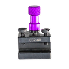 Porte-outil Tripan® 032-40 avec écrou de réglage violet vu de face
