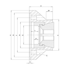 Mandrin porte-pinces FNH-K – fixation cylindrique – Niederhauser – schéma coté