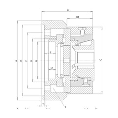 Mandrin porte-pinces FNH-KA – fixation cylindrique – Niederhauser – schéma coté
