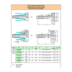 SCHAUBLIN External Step Collet Blank – B32 GR1 D112