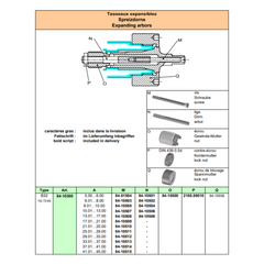 Screw for Expanding Arbor SCHAUBLIN – B32 M3