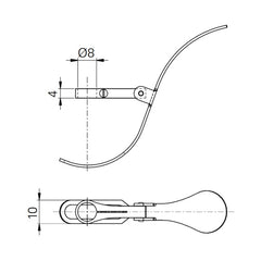 SYLVAC - Unterer Anlüfthebel für Messweg 12,5 mm für Messuhr – 905.4214