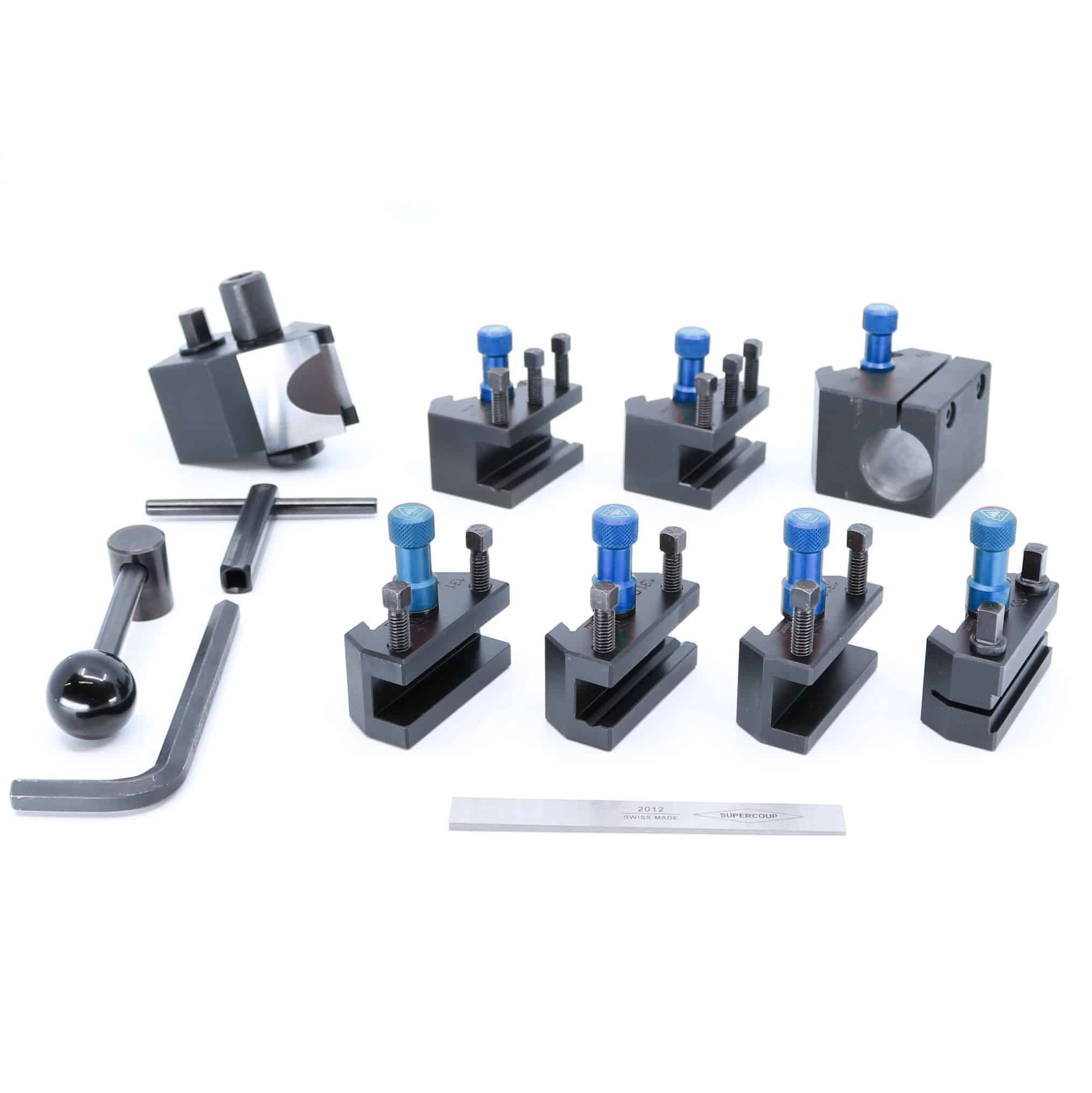 Coffret PRO Tripan Serie 1, ecrous de reglage anodises bleus