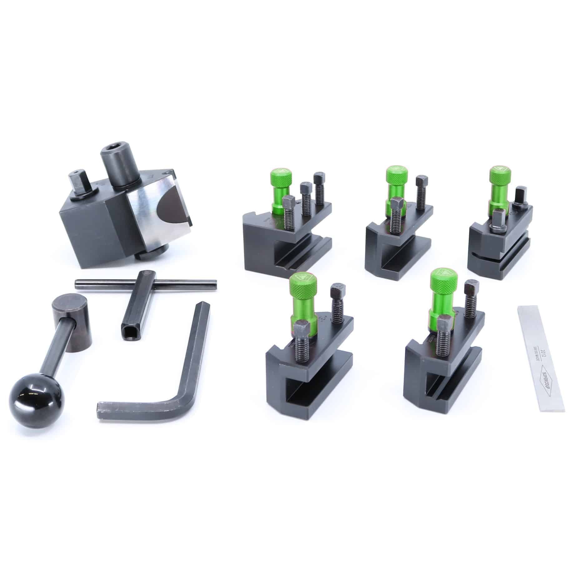 Coffret START Tripan Serie 1, ecrous de reglage anodises verts
