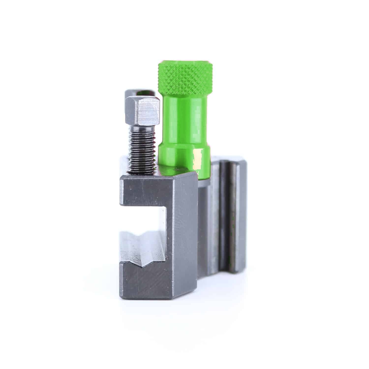 Ensemble porte-outil Tripan® 32 vu de face avec écrou de réglage vert