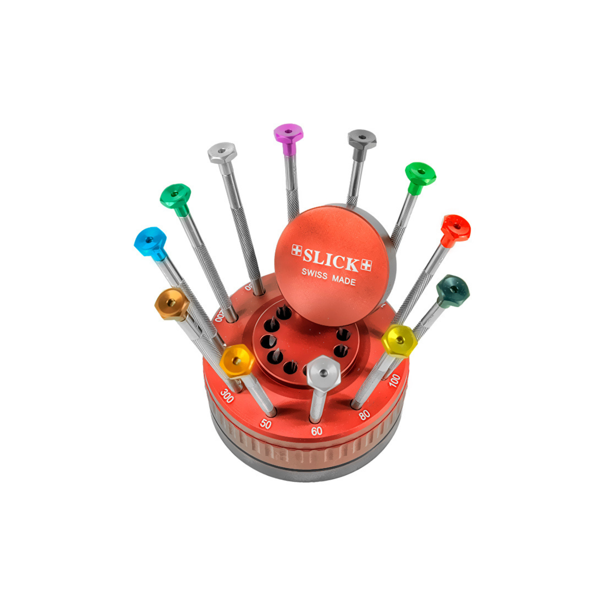 SLICK 12-piece steel watchmaker's screwdriver set