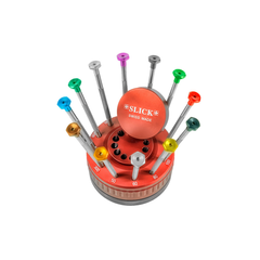 SLICK 12-piece steel watchmaker's screwdriver set