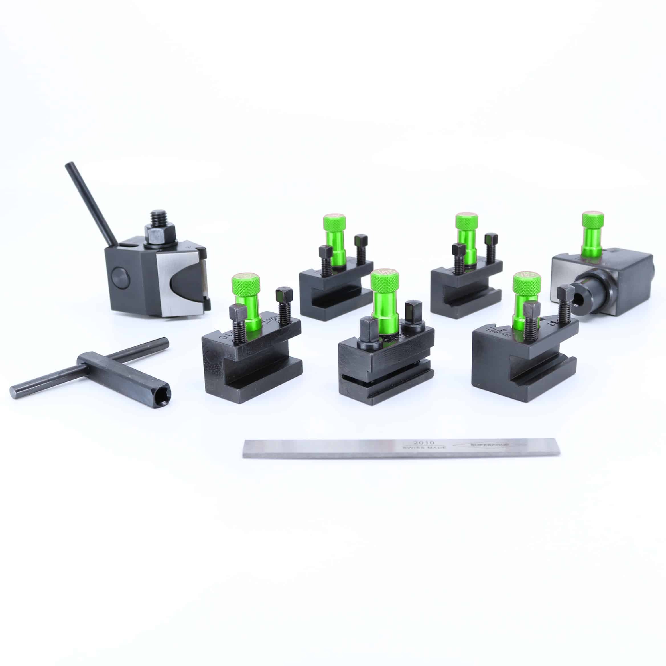 Set Watchmaker MASTER Tripan® Serie 0 mit grünen Einstellmuttern