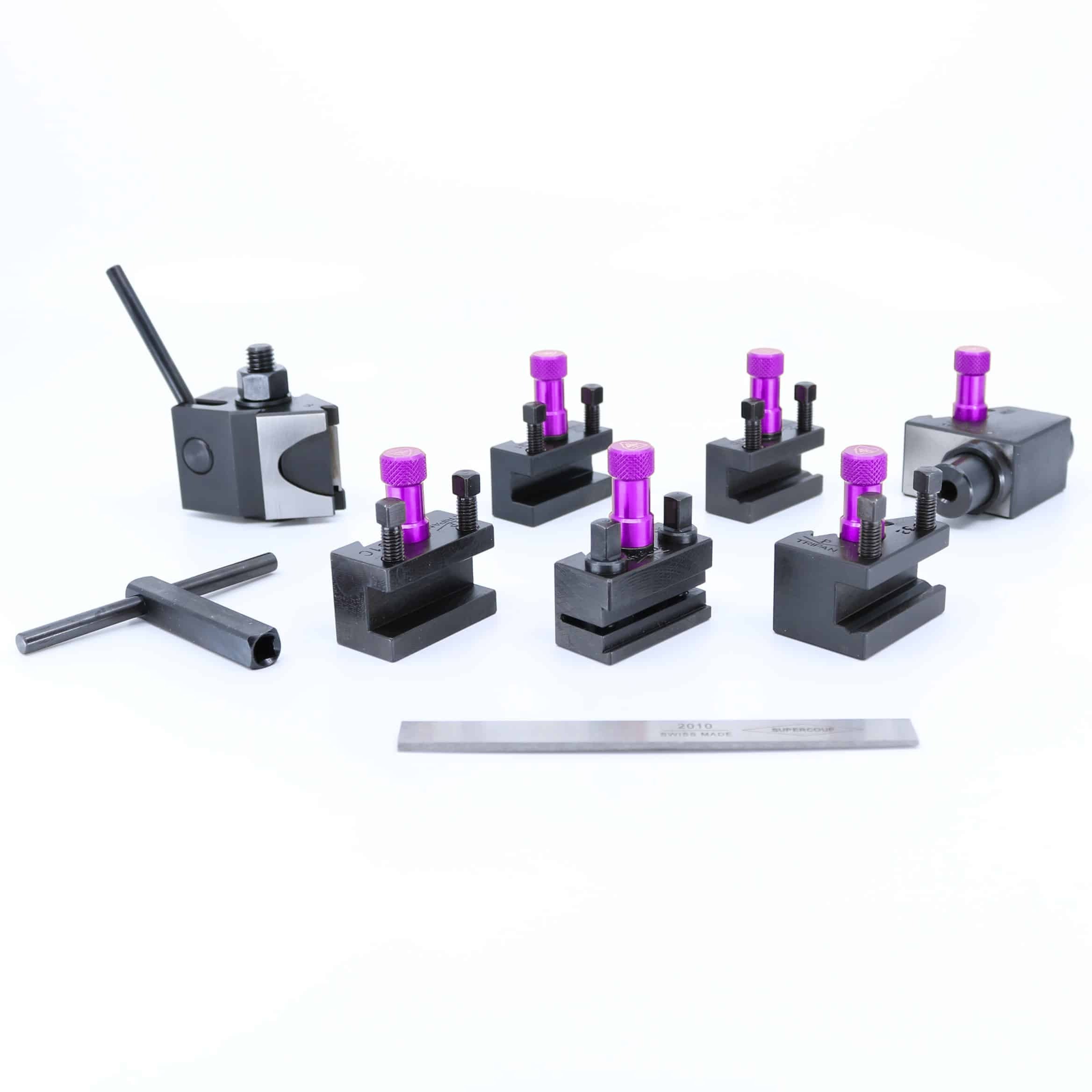 Set Watchmaker MASTER Tripan® Serie 0 mit violetten Einstellmuttern