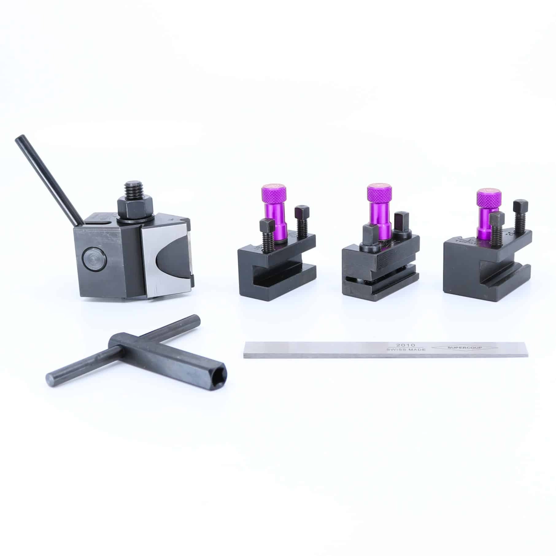 Set Watchmaker START Tripan® Serie 0 mit violetten Einstellmuttern