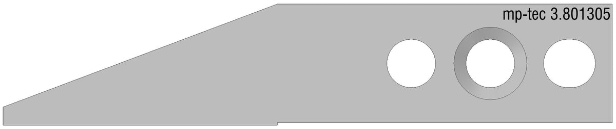 Unprofilierte Gegenbacke 5mm