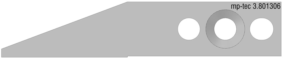 Unprofilierte Gegenbacke  10mm