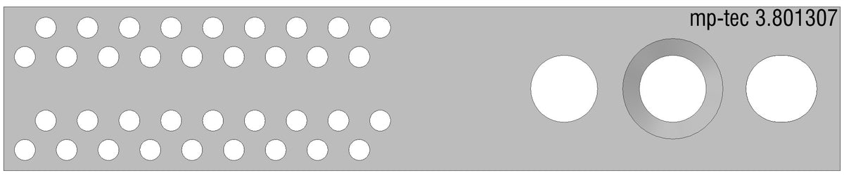 Mâchoire perforée Q-line (pièce individuelle)
