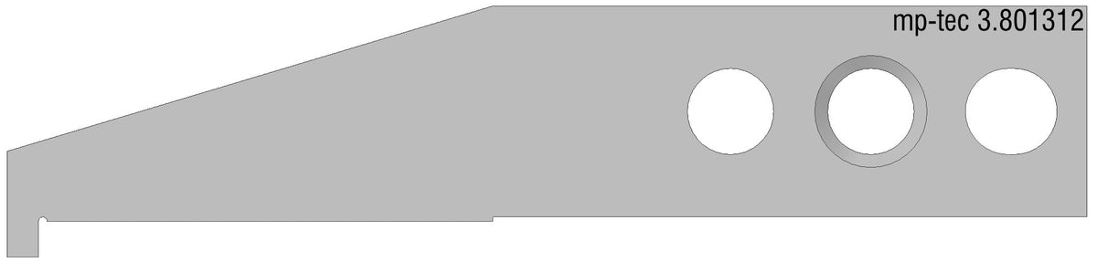 Contre-mâchoire pour mâchoire à épaulement 3 mm