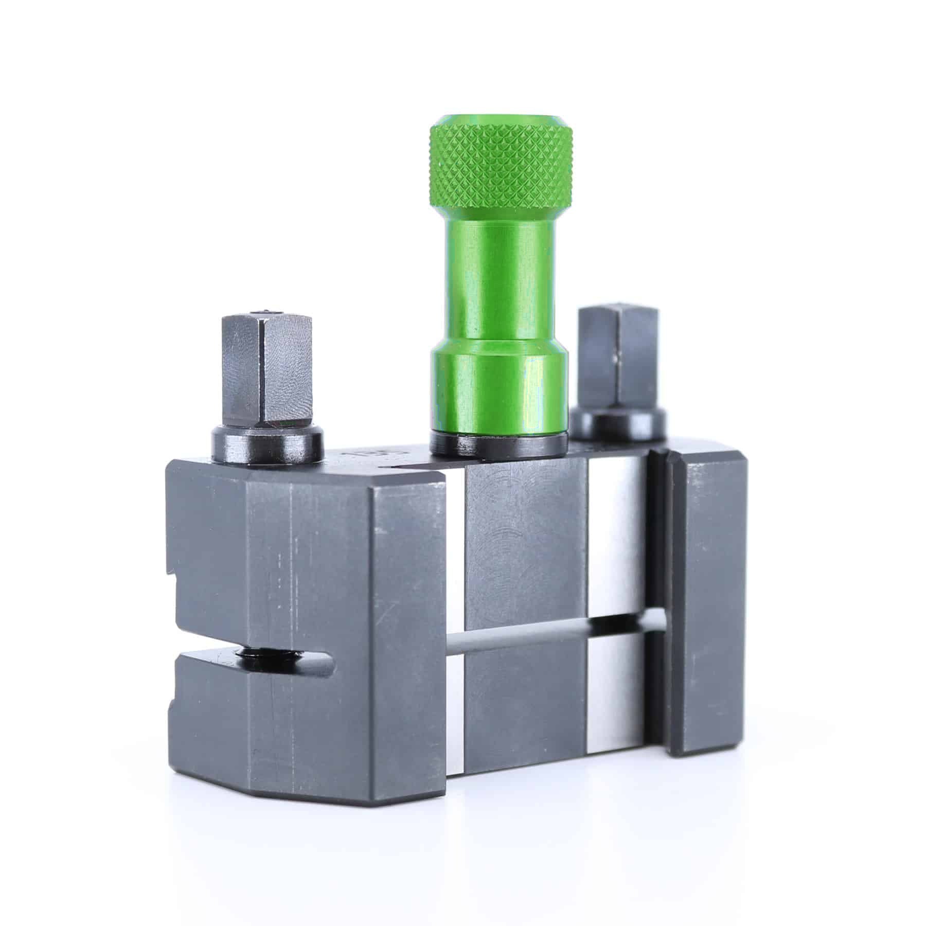 Ensemble porte-lame Tripan® 135 avec écrou de réglage vert