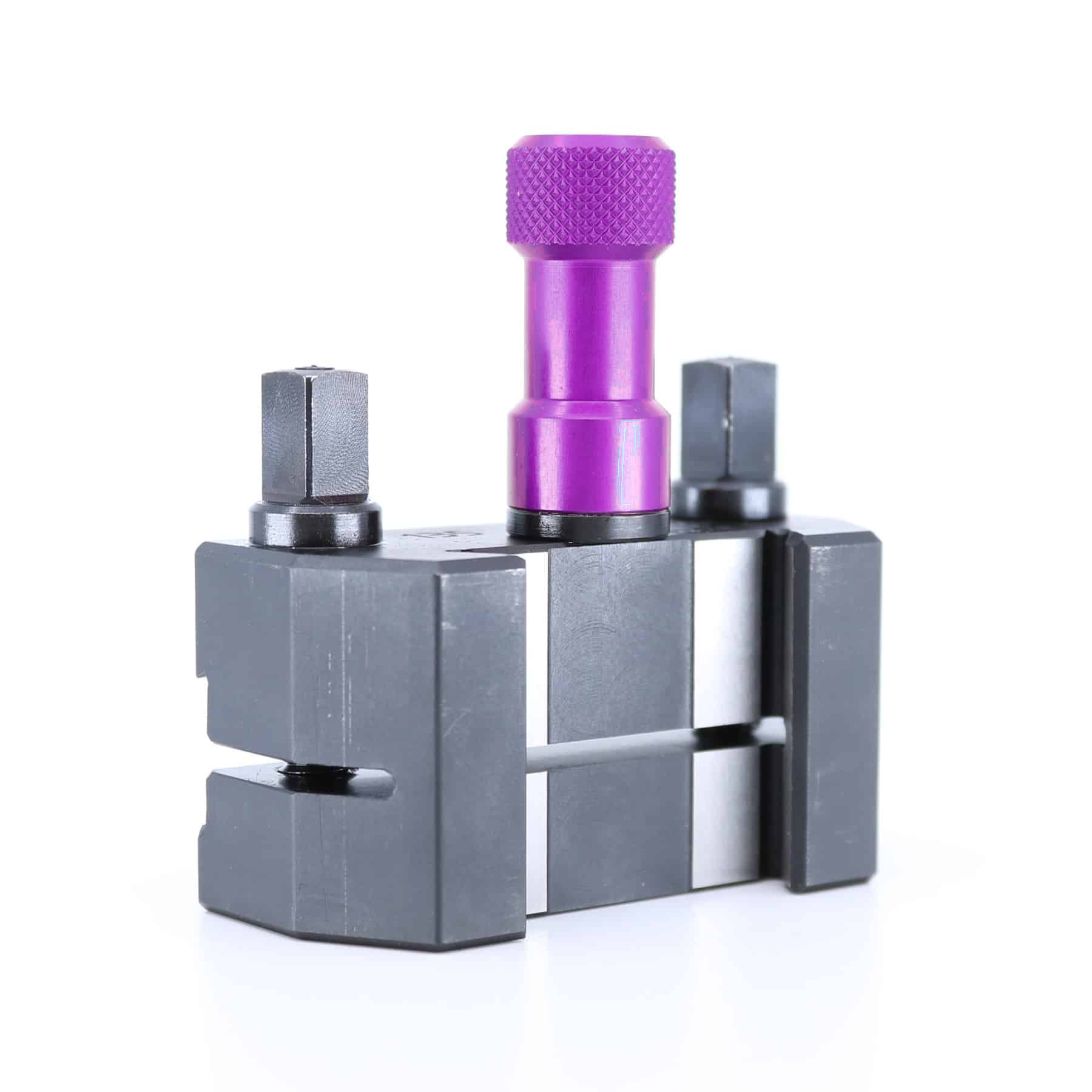 Ensemble porte-lame Tripan® 135 avec écrou de réglage violet